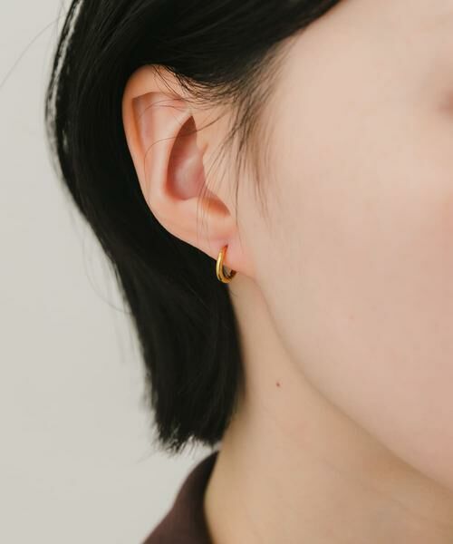 SMELLY / スメリー ピアス・イヤリング | ステンレスフープピアス10mm（ゴールド）