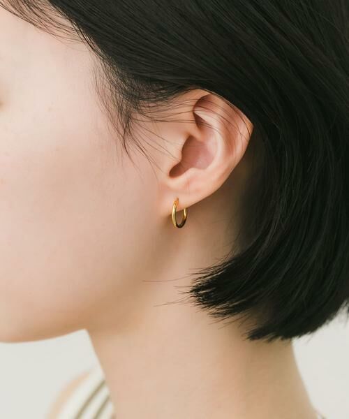 SMELLY / スメリー ピアス・イヤリング | ステンレスフープピアス13mm | 詳細1