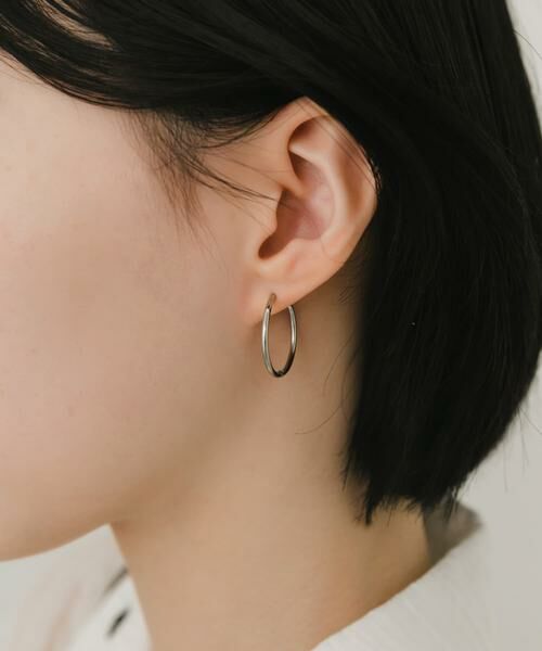 SMELLY / スメリー ピアス・イヤリング | ステンレスフープピアス23mm | 詳細8