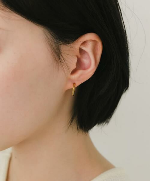 SMELLY / スメリー ピアス・イヤリング | ステンレスフープイヤリング13mm | 詳細1