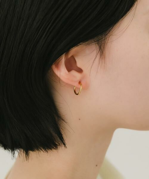 SMELLY / スメリー ピアス・イヤリング | ステンレスフープイヤリング13mm | 詳細2