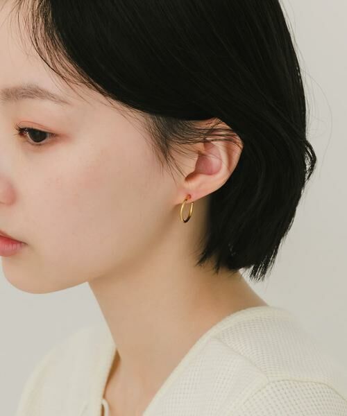 SMELLY / スメリー ピアス・イヤリング | ステンレスフープイヤリング17mm | 詳細2