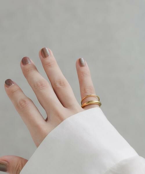 SMELLY / スメリー リング | ステンレスダブルラインピンキーリング | 詳細2