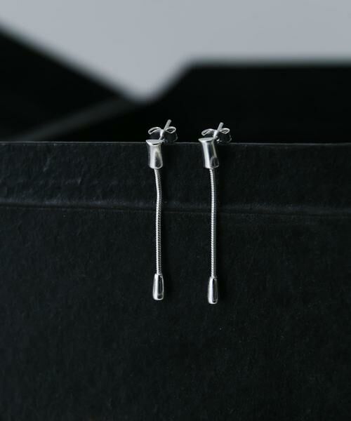 SMELLY / スメリー ピアス・イヤリング | SMELLY so’　minimal bar chain pierce | 詳細6