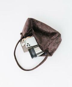 SMELLY / スメリー ハンドバッグ | ベロアスクエアバッグ