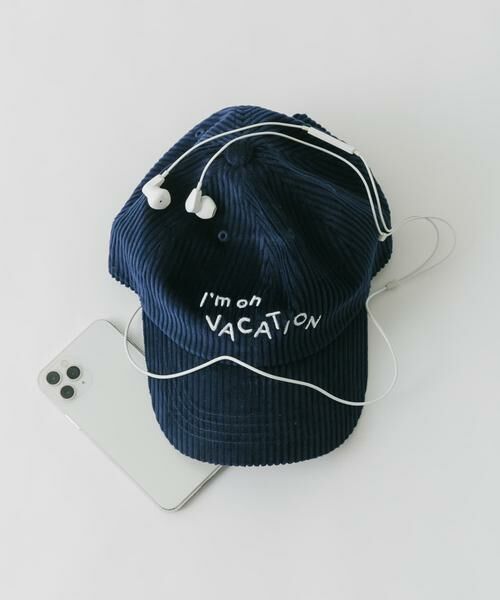 SMELLY / スメリー キャップ | vacationコーデュロイキャップ（ネイビー）