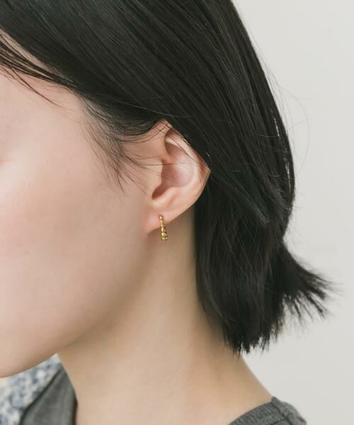 SMELLY / スメリー ピアス・イヤリング | ステンレスミニボールフープピアス | 詳細1