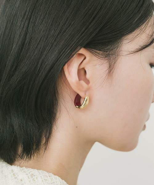 SMELLY / スメリー ピアス・イヤリング | バイカラーフープピアス | 詳細5