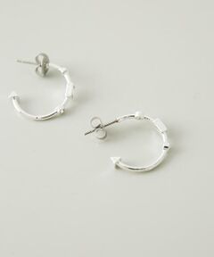 SMELLY / スメリー ピアス・イヤリング | ジオメトリッククリアビジューフープピアス