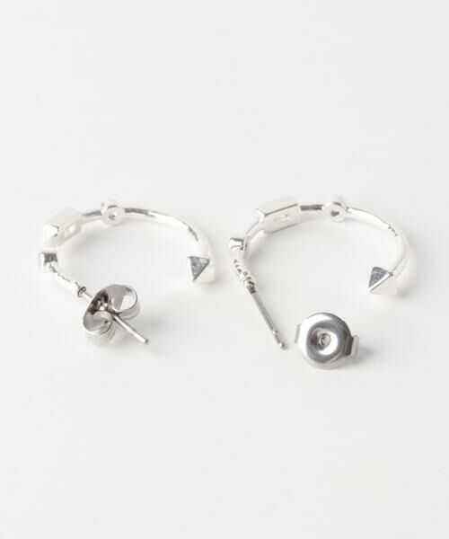 SMELLY / スメリー ピアス・イヤリング | ジオメトリッククリアビジューフープピアス | 詳細7