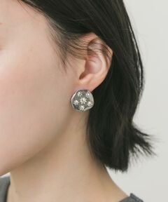 SMELLY / スメリー ピアス・イヤリング | ニュアンスラウンドビジューイヤリング