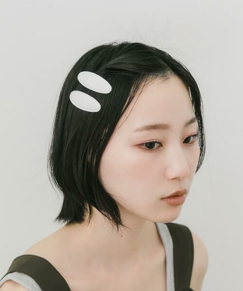 SMELLY / スメリー カチューシャ・カチューム・その他 | オーバル2セットヘアピン（ホワイト）