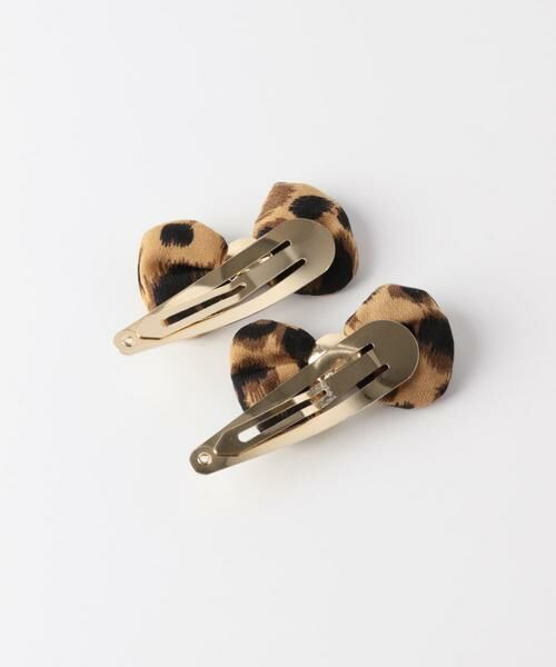 SMELLY / スメリー カチューシャ・カチューム・その他 | レオパードリボン2セットピン | 詳細7