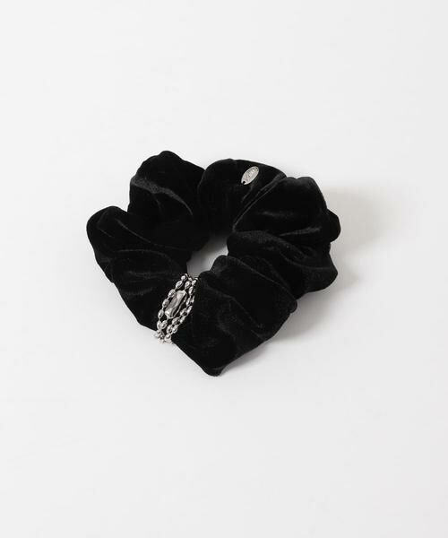 SMELLY / スメリー ヘアゴム・シュシュ | チェーンアクセントベロアシュシュ | 詳細10