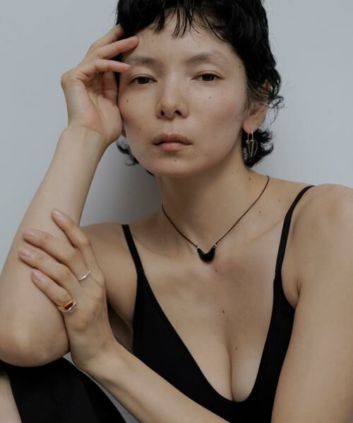 SMELLY / スメリー ネックレス・ペンダント・チョーカー | SMELLY so’　onyx crescent necklace | 詳細1