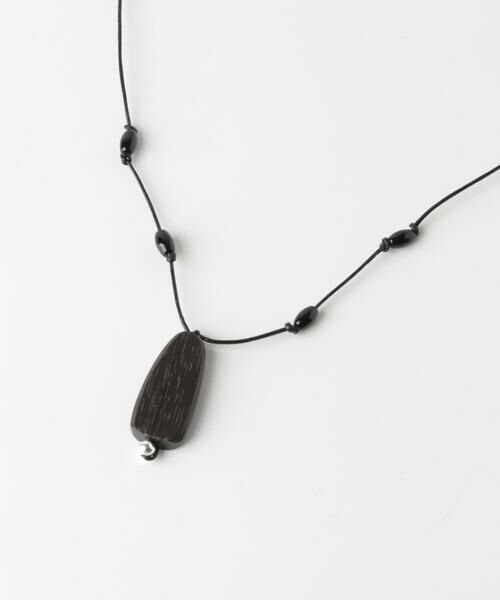 SMELLY / スメリー ネックレス・ペンダント・チョーカー | SMELLY so’　onyx accent wood necklace | 詳細5