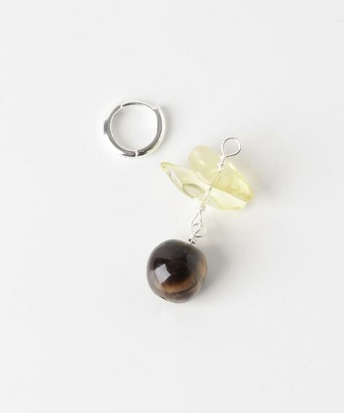 SMELLY / スメリー ピアス・イヤリング | SMELLY so’　lemon quartz hoop pierce | 詳細8