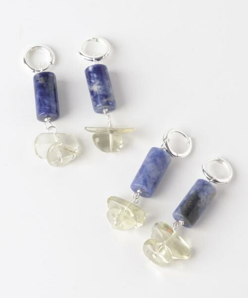 SMELLY / スメリー ピアス・イヤリング | SMELLY so’　sodalite cylinder pierce | 詳細11