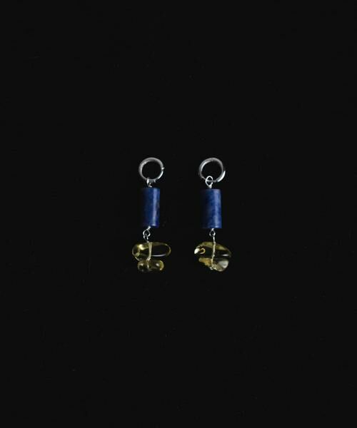 SMELLY / スメリー ピアス・イヤリング | SMELLY so’　sodalite cylinder pierce | 詳細5