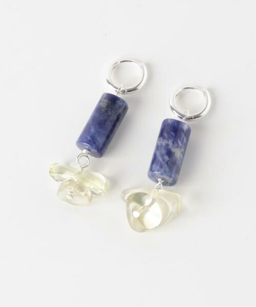 SMELLY / スメリー ピアス・イヤリング | SMELLY so’　sodalite cylinder pierce | 詳細7