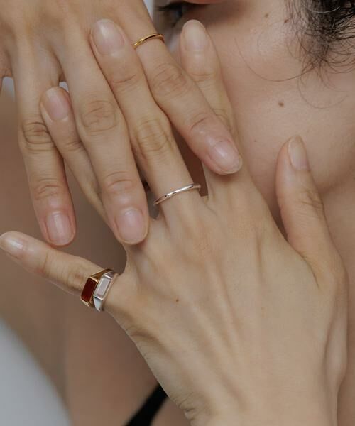 SMELLY / スメリー リング | SMELLY so’　textured minimal ring | 詳細2