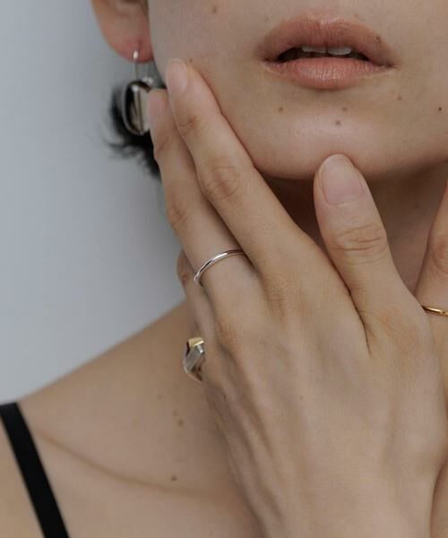 SMELLY/�X�����[ SMELLY so' textured minimal ring �V���o�[ 11