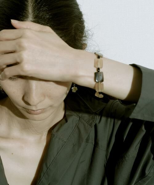 SMELLY / スメリー ブレスレット・バングル | SMELLY so’　square horn onyx bracelet | 詳細2