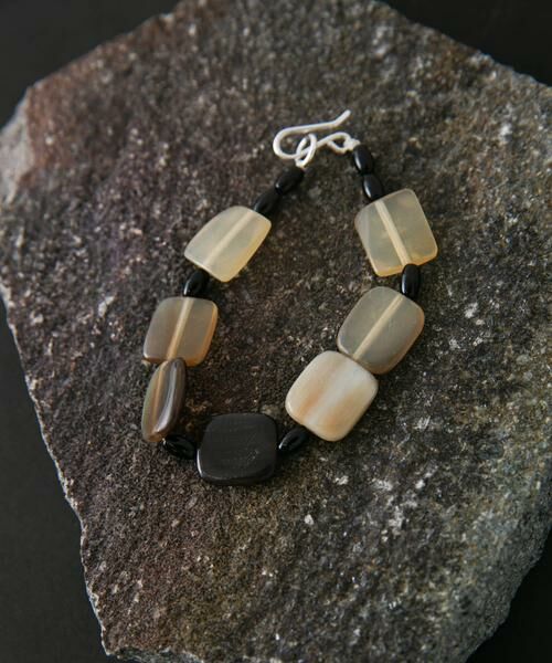 SMELLY / スメリー ブレスレット・バングル | SMELLY so’　square horn onyx bracelet | 詳細4