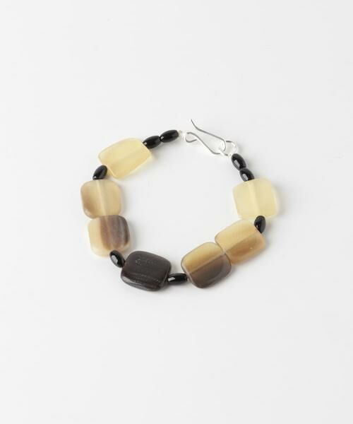 SMELLY / スメリー ブレスレット・バングル | SMELLY so’　square horn onyx bracelet | 詳細5