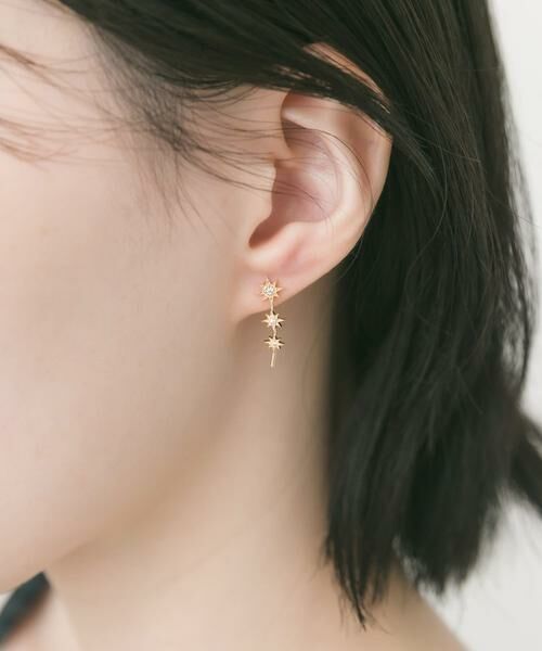 SMELLY / スメリー ピアス・イヤリング | スパークルビジューフックピアス | 詳細1