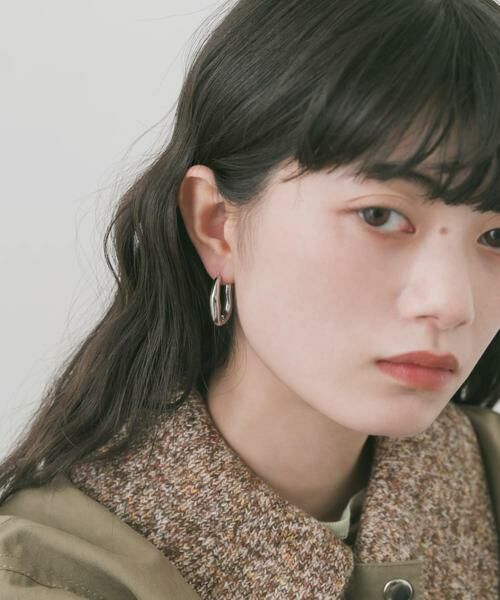 SMELLY / スメリー ピアス・イヤリング | ステンレスニュアンスオーバルピアス | 詳細4