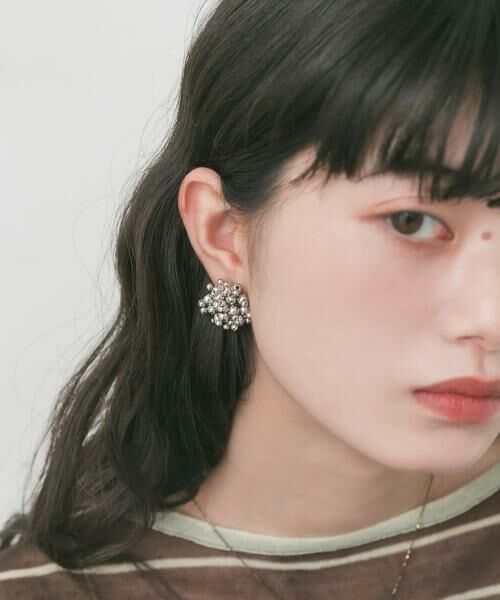 SMELLY / スメリー ピアス・イヤリング | メタルビーズボリュームピアス | 詳細2
