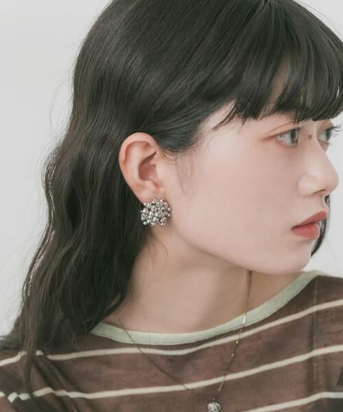 SMELLY / スメリー ピアス・イヤリング | メタルビーズボリュームピアス | 詳細3