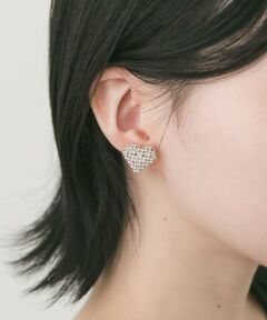 SMELLY / スメリー ピアス・イヤリング | ツブツブメタルビーズハートイヤリング