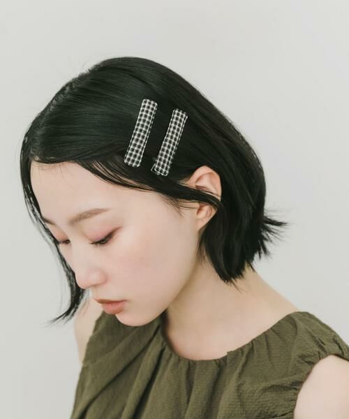 SMELLY / スメリー カチューシャ・カチューム・その他 | チェック2セットヘアピン | 詳細1