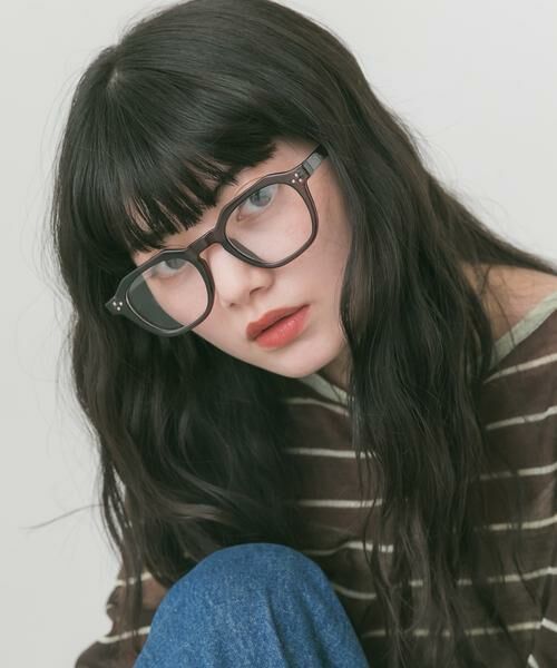 SMELLY / スメリー サングラス・メガネ | クラウンパントフレームダテメガネ（グレー系その他）
