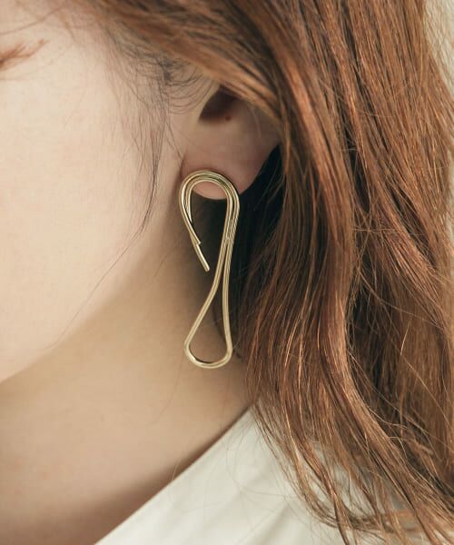 セール】 メタルカーブラインピアス （ピアス・イヤリング