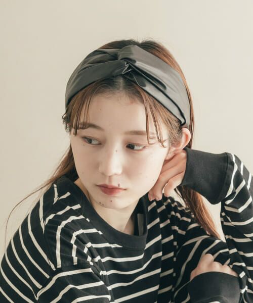 ＊＊SMELLY / スメリー カチューシャ・カチューム・その他 | エコレザーワイヤーヘアターバン（BLK）