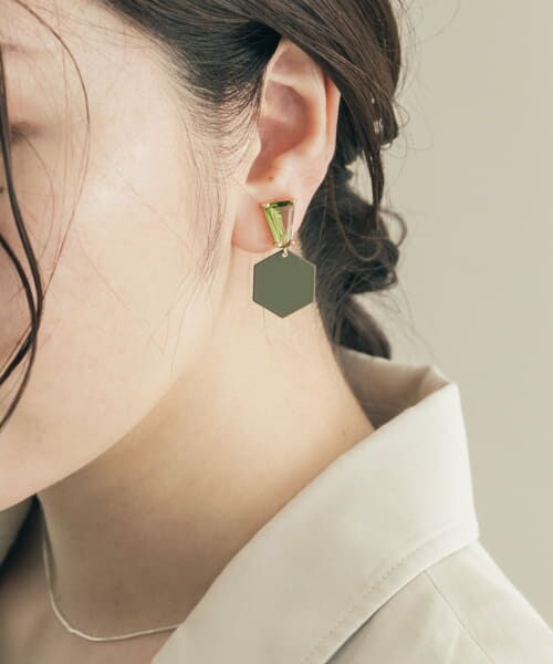 ＊＊SMELLY / スメリー ピアス・イヤリング | マットカラーイヤリング（GRN）