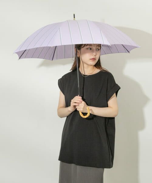 ＊＊SMELLY / スメリー 傘 | w.p.c　先染めストライプ晴雨兼用日傘（LVD）