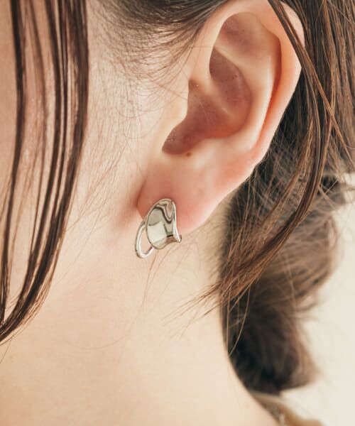 ＊＊SMELLY / スメリー ピアス・イヤリング | ミニメタルデザインフープピアス（SLV）