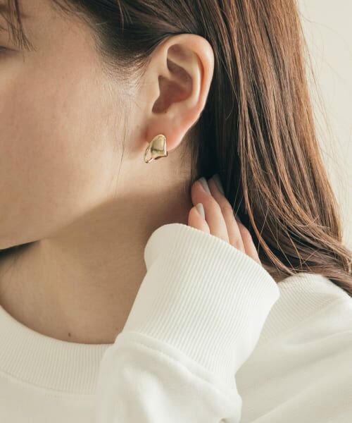 ＊＊SMELLY / スメリー ピアス・イヤリング | ミニメタルデザインフープピアス（GLD）