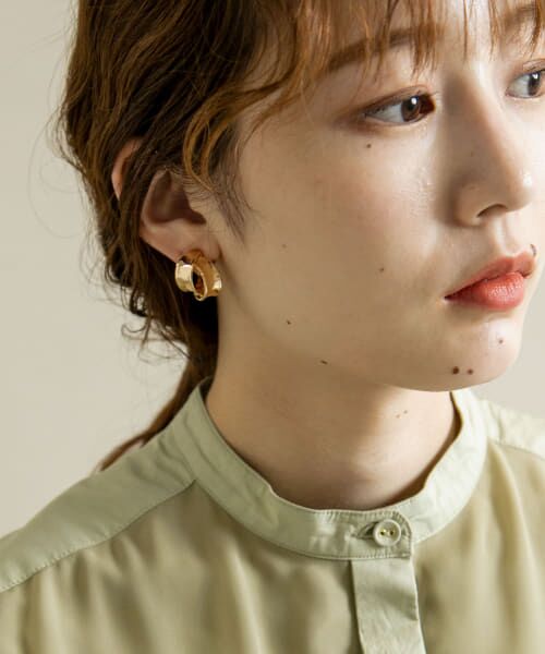 ＊＊SMELLY / スメリー ピアス・イヤリング | ツインラインメタルイヤリング（GLD）