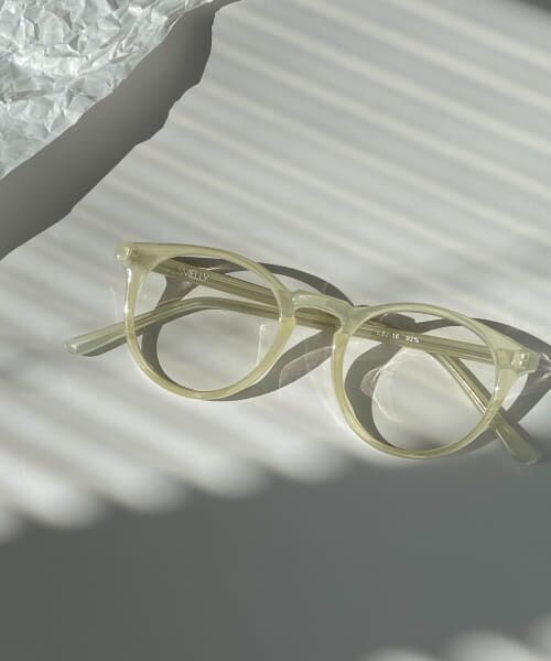 ＊＊SMELLY / スメリー サングラス・メガネ | ラウンドフレームダテメガネ（YEL）