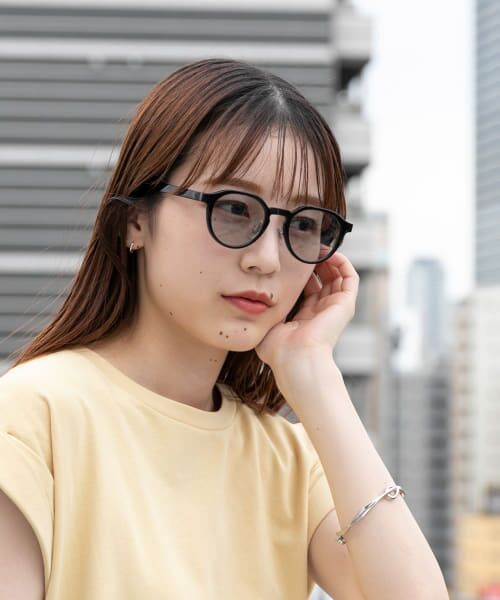 ＊＊SMELLY / スメリー サングラス・メガネ | ボストンシェイプサングラス（BLK）