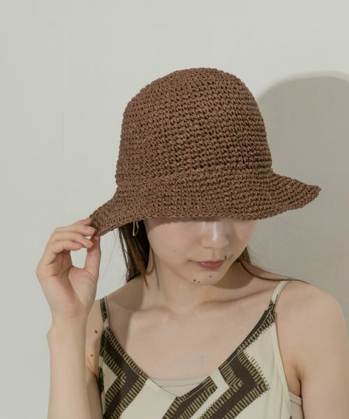 ＊＊SMELLY / スメリー ハット | ムジペーパーチューリップハット（BRN）