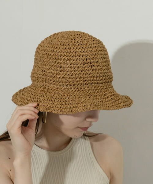 ＊＊SMELLY / スメリー ハット | ムジペーパーチューリップハット（BEG）