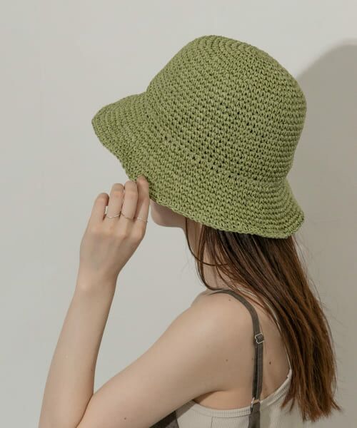 ＊＊SMELLY / スメリー ハット | ムジペーパーチューリップハット（GRN）