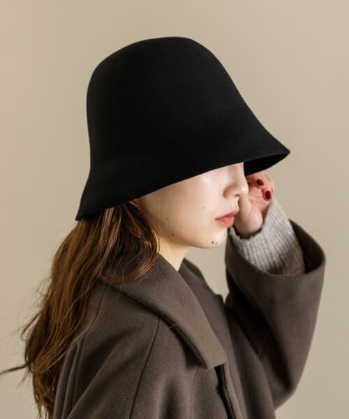 ＊＊SMELLY / スメリー ハット | ウールチューリップハット（BLK）