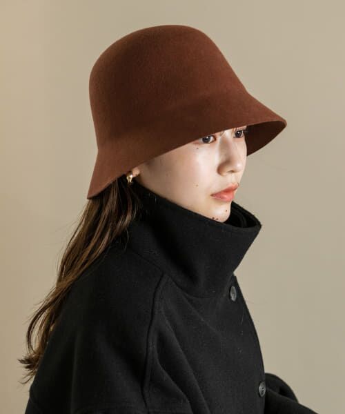 ＊＊SMELLY / スメリー ハット | ウールチューリップハット（BRN）